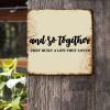 ArogGeld Metal Sign and So Together They Built A Life They Loved Metal Wall Art Spiritual Christian Saying Decorative Wall Art Novelty Metal Wall Decor for Outdoor Street Home Bar Club 15.2x15.2in view 2