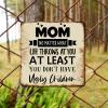 ArogGeld Spiritual Saying Quotes Metal Sign Mom No Matter What Life Throws at You Metal Tin Sign Decorative Home Wall Art Funny Wall Plaque Decor for Home Kitchen Cafe Home Road 15.2x15.2in view 4
