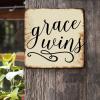 ArogGeld Spiritual Christian Quote Metal Sign Grace Wins Aluminum Metal Sign Decorative Home Wall Art Wall Art Decor for Home Man Cave Garage Pubs Club She Shed 15.2x15.2in view 2