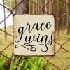 ArogGeld Spiritual Christian Quote Metal Sign Grace Wins Aluminum Metal Sign Decorative Home Wall Art Wall Art Decor for Home Man Cave Garage Pubs Club She Shed 15.2x15.2in view 4