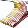 TRUKD Hanger Aluminum Alloy Coat Rack, Thickened and Thickened Non-Slip Drying Rack, Closet Coat Rack to Save Space Coat Storage Rack 10Pcs (Color : Gold, Size : 41.5cm) view 2