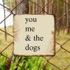 ArogGeld You Me & The Dogs Tin Sign Religious Heart Warming Metal Tin Sign Wall Art Home Decor Novelty Wall Art Decor for Pub Club Kitchen Man Cave Kitchen She Shed 10x10in view 4