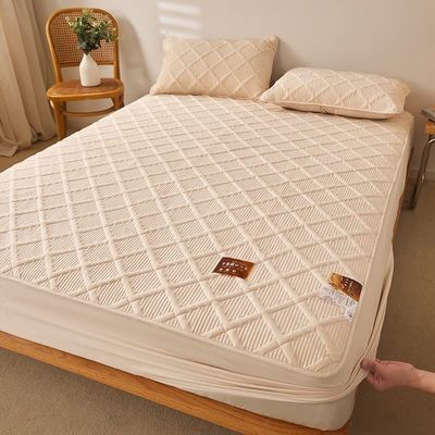 Twin Fitted Sheet Ultra Soft & Breathable Mattress Protector Noiseless Mattress Cover Breathable Soft Mattress Pad Protector Deep Pocket Wrinkle and Fade Resistant Fits up to 12" thickness mattress (