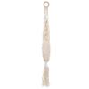 Homoyoyo Hanging Fruit Basket Macrame Storage for Kitchen Breathable Cotton Rope Vegetable Holder Decorative Wall Art Organizer for Accent Beige view 1