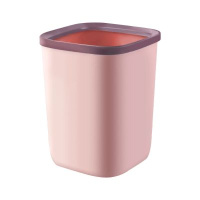 KYUSAR Trash Can Garbage Bin Small Trash can,Garbage Can,Waste Basket Press Ring Garbage can for Narrow Spaces,Bathroom, Bedroom, Office Waste Bins Recycling Bins (Color : C, Size : CH)