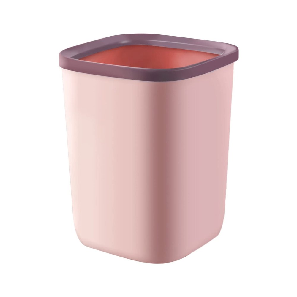 KYUSAR Trash Can Garbage Bin Small Trash can,Garbage Can,Waste Basket Press Ring Garbage can for Narrow Spaces,Bathroom, Bedroom, Office Waste Bins Recycling Bins (Color : C, Size : CH)