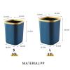 KYUSAR Trash Can Garbage Bin Small Trash can,Garbage Can,Waste Basket Press Ring Garbage can for Narrow Spaces,Bathroom, Bedroom, Office Waste Bins Recycling Bins (Color : C, Size : CH) view 2