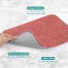 GeeRic Microfiber Dish Drying Mat, Super Absorbent Kitchen Dish Drying Pad, Reversible for Countertop, 15*20 inch Red view 3