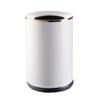 Trash Can Garbage Bin Kitchen Trash Can Round Garbage Can Trash Bin With Plastic Inner Bucket, Waste Basket Garbage Bin For Bathroom, Bedroom Waste Bins Recycling Bins ( Color : White , Size : 9L ) view 1