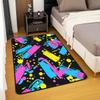 80S 90S Fashion Style Area Rug 6'6" x 4'11",Retro Memphis Style Pattern with Geometrical Shapes Rug for Kids,Funky Hipster Old Fashioned Decorative Accent Rug,Geometric Non Slip Carpet Bedroom Decor view 3