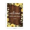 Welcome to Our Wedding Shower Sign Personalized Wood Sign Flowers Floral Wedding Guests Wedding Blanket Personalized Wedding Wood Guestbook for Wedding Reception Ceremony Engagement Love Decor 12x18 view 3