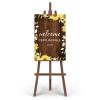 Welcome to Our Wedding Shower Sign Personalized Wood Sign Flowers Floral Wedding Guests Wedding Blanket Personalized Wedding Wood Guestbook for Wedding Reception Ceremony Engagement Love Decor 12x18 view 4
