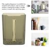 iplusmile Tissue Dispenser Wall Mount Transparent Napkin Holder for Bathroom Kitchen Easy to Install Plastic Paper Towel Dispenser for Home Living Room and More view 4
