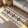 Boho Western Bathroom Runner Rug Bathmat Soft Bath Shower Bathtub Kitchen Door Mat,Washable Floor Doormat Area Carpet for Bedroom Laundry Room Hallway,Southwest Native American Indian 20"x63" view 4