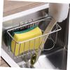 Housoutil 2pcs Stainless Steel Sink Sponge Holder Rack Multi-Function Drain Organizer for Kitchen and Bathroom Keeps Sponges Dry and Countertops Clean Rustproof Design view 2
