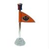 Khanda (Nishan Sahib) Flag for Car Dashboard and tabletop - 5'' inch (Metal, Silver) view 3