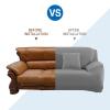 SORECI Full-Wrapped Universal Stretch Sofa Cover, Couch Cover L Shape Sectional Sofa Cover 2-Piece Soft Stretch Reversible Sofa Slipcover,Gray-L~shape4+4Seats view 2
