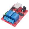 Ethernet Controller Module, TCP/UDP Controller Module with 2-Way Relay Board Delay Switch DC for Replacement of Web Server Electronic Kit view 1