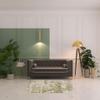 4' X 6' Beige Gold and Grey Abstract Power Loom Stain Resistant Area Rug view 2