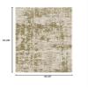 4' X 6' Beige Gold and Grey Abstract Power Loom Stain Resistant Area Rug view 3
