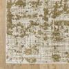 4' X 6' Beige Gold and Grey Abstract Power Loom Stain Resistant Area Rug view 4