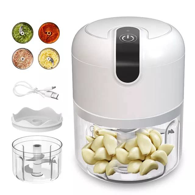 Automatic Wireless Chopper | Portable Electric Mini Kitchen Blender | Easy Chopper For Garlic, Vegetable, Fruit, Onions, Meat, Salad, Baby Food | Everyday Kitchen Gadgets