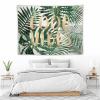 Beach Tropical Leaves Wall Tapestry,Summer Jungle Palm Tree Plant Tapestries for Dorm Living Room Bedroom Decor(60x80Inch) view 4