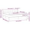 CUMYZO Box Spring Bed with Mattress and headboard,Fabric Bed in a Box Upholstered Platform Bed Frame/Mattress Foundation/Wood Slat SupportLight Gray,Queen view 2