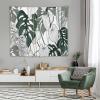 Jungle Palm Leaves Wall Tapestry,Natural Tropical Palm Plant Pattern Tapestries for Dorm Living Room Bedroom Home Deor(50x60Inch) view 3