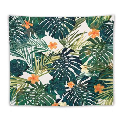 Tropical Leaf Tapestry,Beach Palm Tree Hippie Tapestries Wall Hanging for Dorm Living Room Bedroom Decor(50x60Inch)