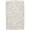 10' X 13' Beige and Grey Oriental Hand Loomed Stain Resistant Area Rug with Fringe view 4