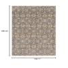 10' X 13' Grey and Tan Floral Power Loom Stain Resistant Area Rug with Fringe view 3