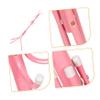 Cabilock Iron Coat Stand Tree Branch Hanger Hooks Pink Clothes Organizer Rack for Entryway Bedroom Bathroom for Hats Bags and Scarves view 2