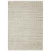 10' X 13' Ivory Beige Taupe and Tan Geometric Power Loom Stain Resistant Area Rug with Fringe view 3