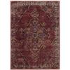 8' X 10' Red and Gold Oriental Power Loom Stain Resistant Area Rug view 1
