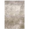 6' X 9' Ivory Grey Tan Brown and Beige Abstract Power Loom Stain Resistant Area Rug view 1