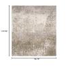6' X 9' Ivory Grey Tan Brown and Beige Abstract Power Loom Stain Resistant Area Rug view 3