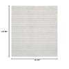 8' X 11' White and Grey Geometric Power Loom Stain Resistant Area Rug view 3