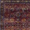 9' X 12' Red Purple Gold and Grey Oriental Power Loom Stain Resistant Area Rug view 4