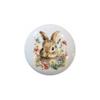 Floral Bunnies Bunny Rabbits - DECORATIVE Ceramic Dresser Drawer PULLS Cabinet Cupboard KNOBS (#5) view 1
