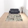 10' X 13' Beige Brown Grey Tan Sage and Pale Blue Geometric Power Loom Stain Resistant Area Rug view 2