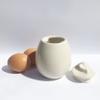 AggCoddler - Scandinavian Porcelain 4-Piece Egg Coddler with Serving Tray Set- Minimalist Design Egg Poacher Cooker for Quick and Easy Breakfast or Elegant Display - Small Julia view 3