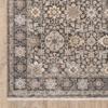 10' X 13' Grey and Ivory Oriental Power Loom Stain Resistant Area Rug with Fringe view 1