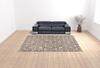 10' X 13' Grey and Ivory Oriental Power Loom Stain Resistant Area Rug with Fringe view 2