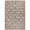 10' X 13' Grey and Ivory Oriental Power Loom Stain Resistant Area Rug with Fringe view 4