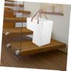 CAXUSD Foldable Stair Storage Basket, Light Grey, 20"L x 12"W x 14"H view 2