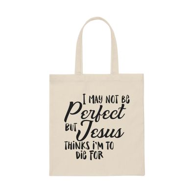 Inspirational Redeemed Christians Prideful Catholic Love Motivating Christianity Appreciation Uplifting Pun Canvas Tote Bag Natural/One size