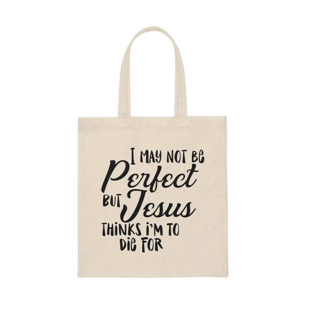 Inspirational Redeemed Christians Prideful Catholic Love Motivating Christianity Appreciation Uplifting Pun Canvas Tote Bag Natural/One size