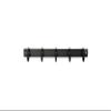 FantasHome 15" Wall Mounted Metal Hook Rack with 5 Hooks - Black view 3