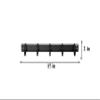 FantasHome 15" Wall Mounted Metal Hook Rack with 5 Hooks - Black view 4
